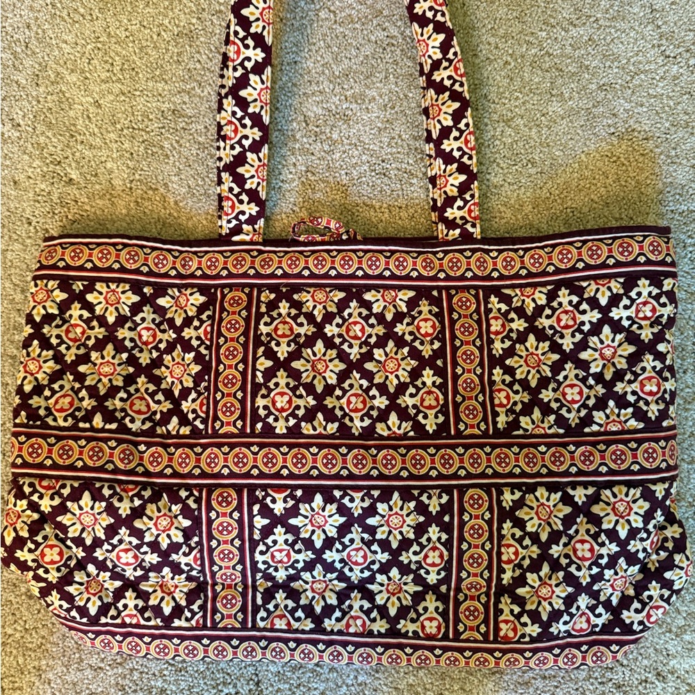 Floral Patterned Tote Bag - Multicolor